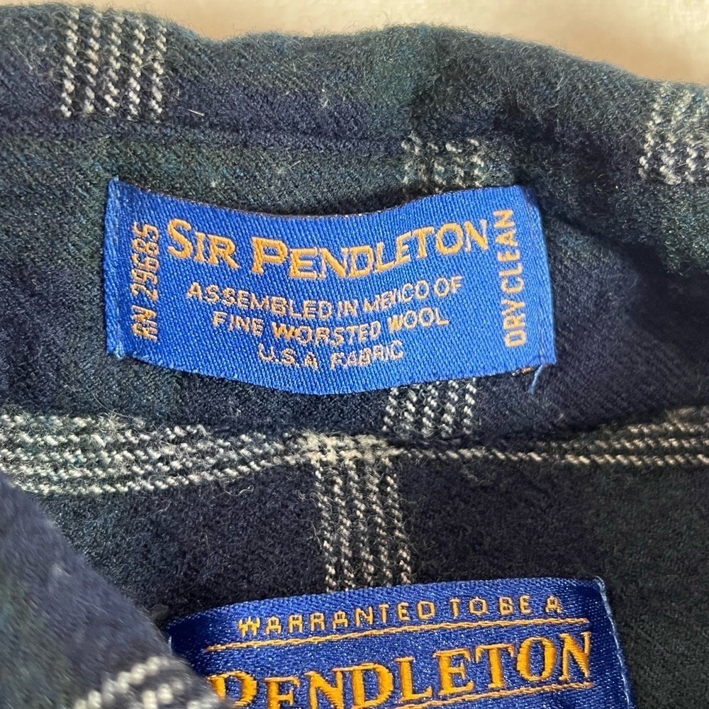 Pendleton Sir Pendleton Xl 100% Worsted Wool Usa … - image 6
